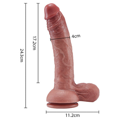 Vibrator mit weichem Silikon und 24cm Länge