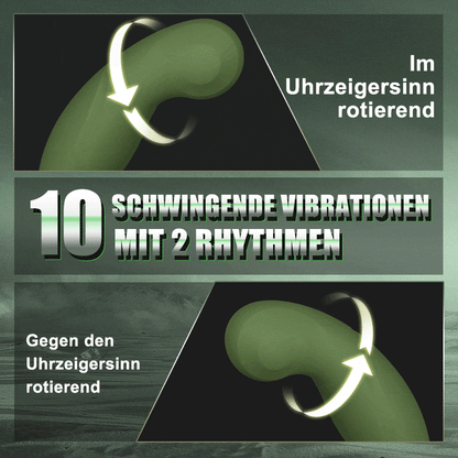 【Nur in Weiß erhältlich】Logan 10 Vibrations- und Schwingungs-Prostata-Massagegerät mit 2 Penisringen für Männer und homosexuelle Paare