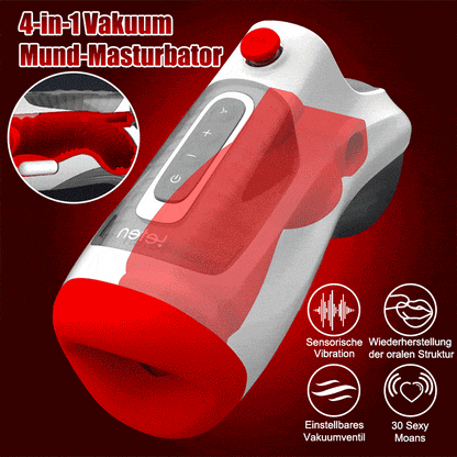 Ms.Agent - Leten 10 Vibrations & Vakuum-Luftventil Deep Throat Männlicher Masturbator