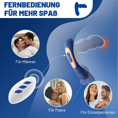 Prostata-Massagegerät mit Fernbedienung und 360°-Drehung für Fortgeschrittene