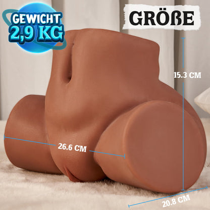 Sofia Bianchi – Brauner, hüfthoher Simulations-Honigtopf mit gekreuzten Beinen, 2,9 kg
