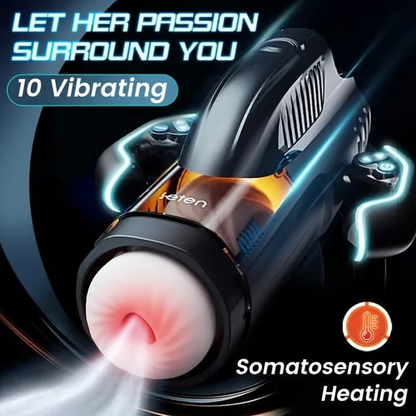 LETEN 10 Stoßen Saugen Heizen Masturbator Cup