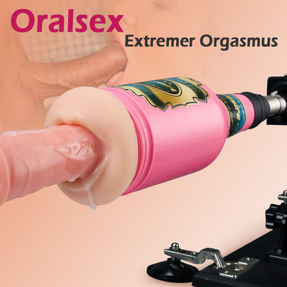 Azax - Ultimatives Vergnügen mit der Top-bewerteten Sexmaschine – 7 Zubehörteile, automatisches Stoßen, anale Liebe
