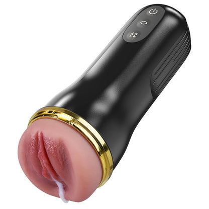 SUPER!!-5 Sucking 10 Vibrating Simulated Vagina Eingang Männliche Masturbation Cups