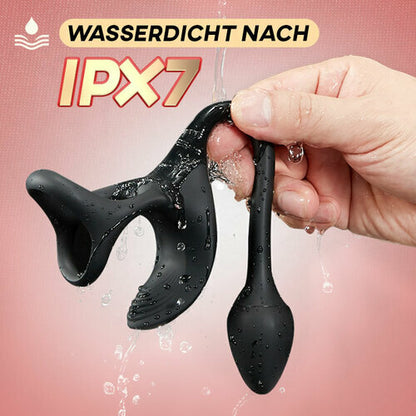 Anal Plug kugelförmiger Vibrationsstimulator mit Penisringe