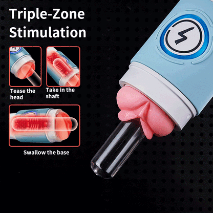 Leten-ThundercoreX 6 Schiebender Infrarot-beheizter realistischer Vaginal-Masturbator