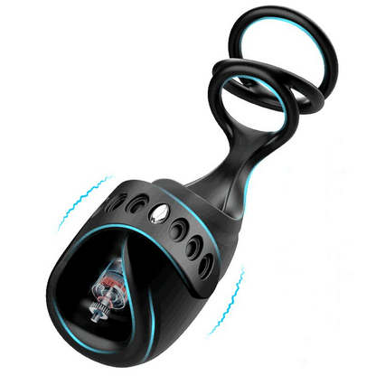 3-in-1 Glans Trainer Masturbation Cup mit Penisring