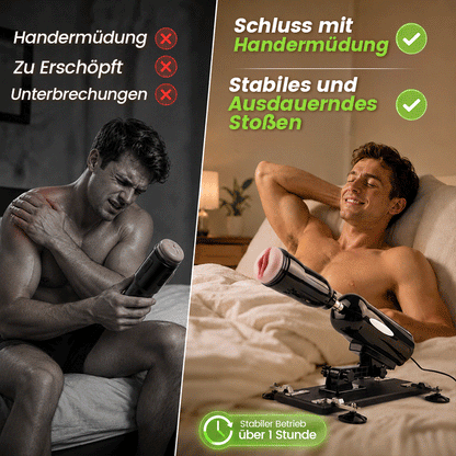 Blaze – Freihändige Sexmaschine mit kraftvollen Stoßbewegungen und doppeltem Lusterlebnis