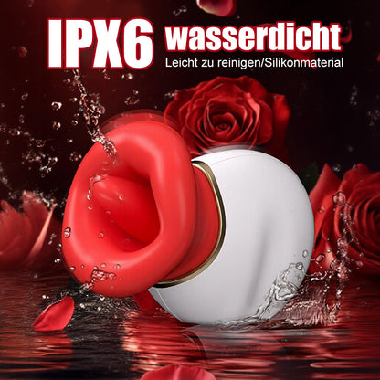 Seraphina - Mund Zunge 4-in-1 Lecken & Beißen & Saugen & Vibrator für Klitorisstimulation