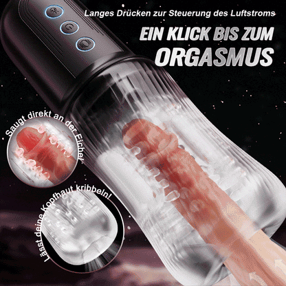 Sperma Jäger- 4 in 1 Deep Throat Trainer Master Auto & Manual Sucking Electric Masturbator