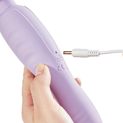 Dual Head AV Stick Klitoris Nippel Vibrator Lila
