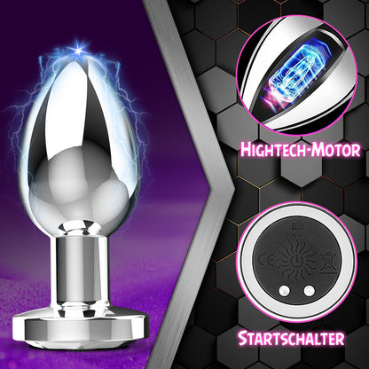 Soren - Analvibrator mit Metallgehäuse und 10 Vibrationsmodi für Männer und Frauen