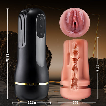 SUPER!!-5 Sucking 10 Vibrating Simulated Vagina Eingang Männliche Masturbation Cups