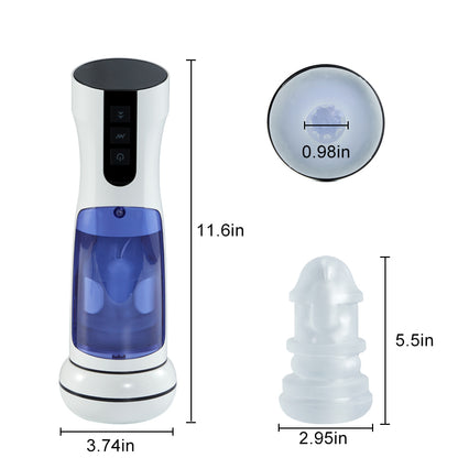 Cosmic Warrior 2 7 Frequenzen Vibrieren Beheizte Einziehbare Masturbation Cup