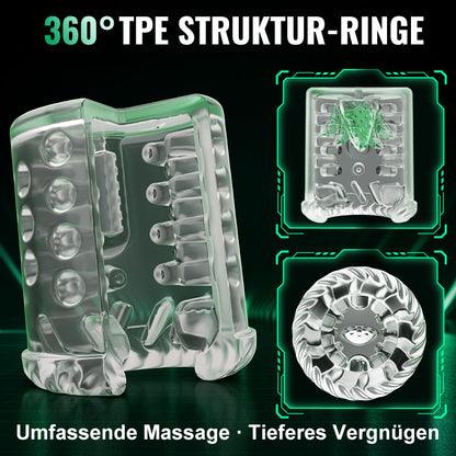 Heaven - 5-in-1 Automatischer Masturbator Rotierend Stoßend Saugend Vibrierend Leckend Stroker