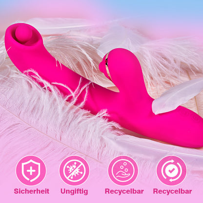 【NEU】Dual-Kugel-Klitoris 7 Vibrationsklopfen und 10 rotierenden Stimulatoren