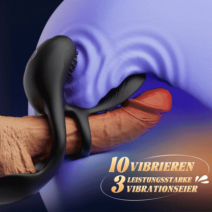 【NEU】Ace - 10 Vibrierender Penisring & Hülle 2 IN 1