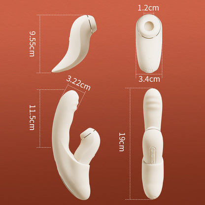 SVAKOM 4 IN 1 APP-Steuerung Stoßen Saugen Heizen G-Punkt-Vibratoren Abnehmbarer Saugstimulator