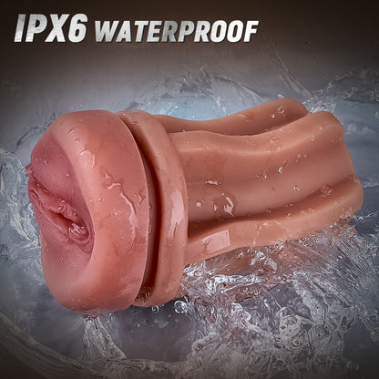 SUPER!!-5 Sucking 10 Vibrating Simulated Vagina Eingang Männliche Masturbation Cups
