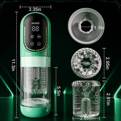 Heaven - 5-in-1 Automatischer Masturbator Rotierend Stoßend Saugend Vibrierend Leckend Stroker