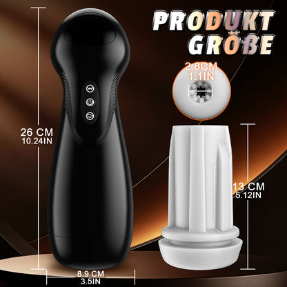 Evolution-8 Sucking 10 Vibrating One Touch Orgasm Digital Vacuum Masturbator