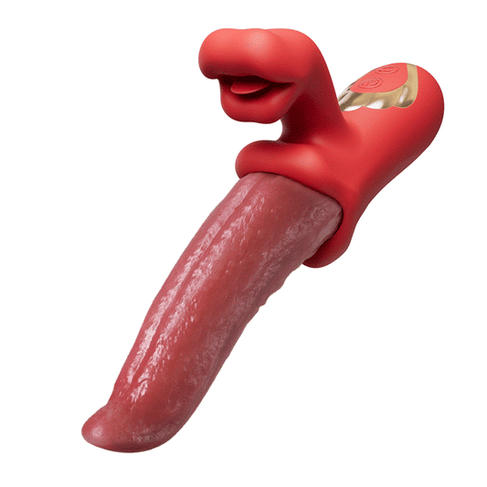 Vesper - Tiefes Zungenleck-Vibrator für verlängertes Vergnügen mit 10 Wellenbewegungen & 10 Klitoris-Vibrationen – G-Punkt