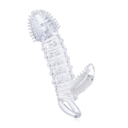 Transparentes vibrierendes Penishülle 19,6 cm