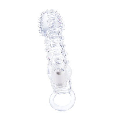 Transparentes vibrierendes Penishülle 19,6 cm